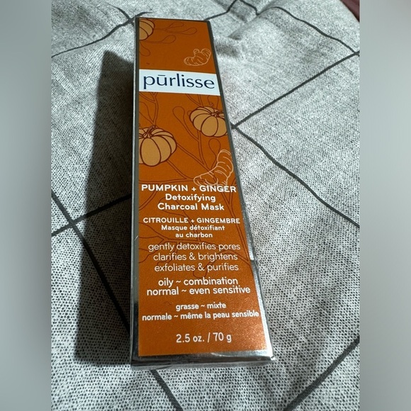 NEW Purlisse Pumpkin + Ginger Detoxifying Charcoal Mask - Picture 2 of 2